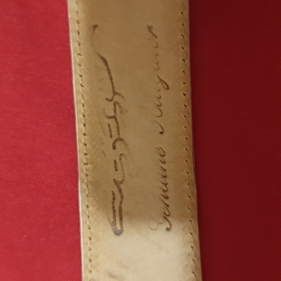 Mauri genuine leather Alligator belt. Length Is 60 Inches Long. - Picture 7 of 7